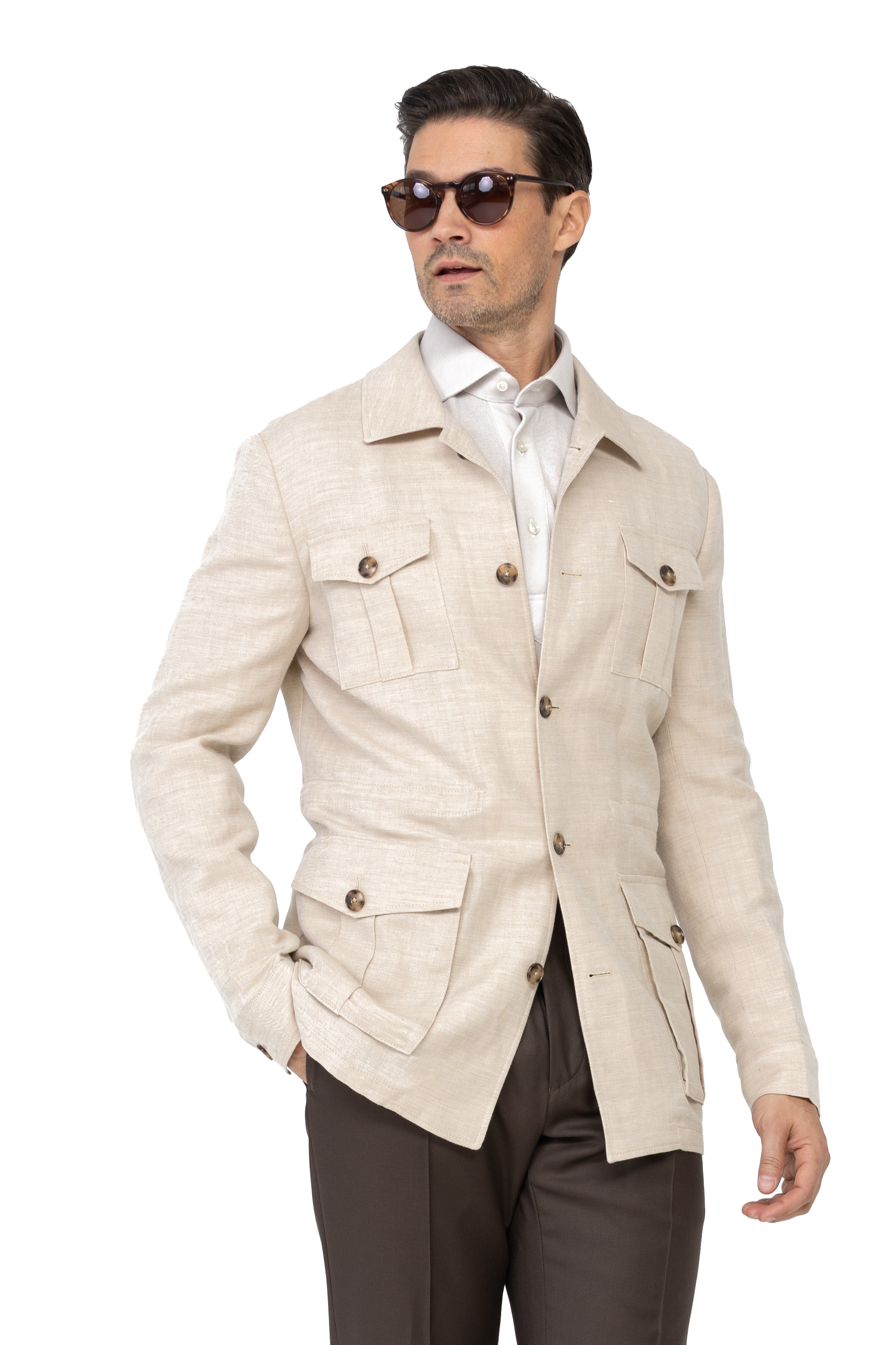 Khaki safari outlet jacket