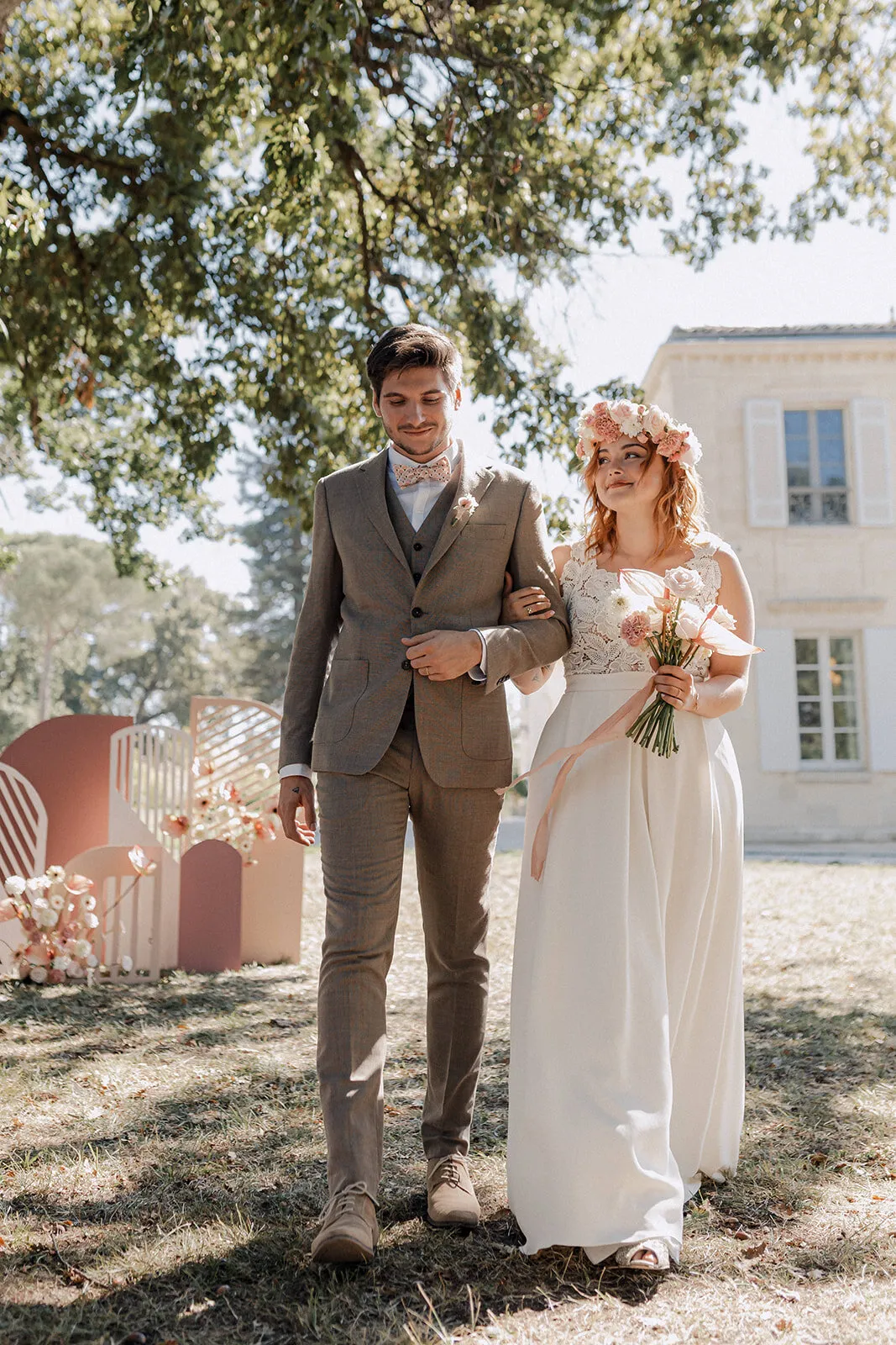 3-pieces plum wedding suit - Blandin & Delloye