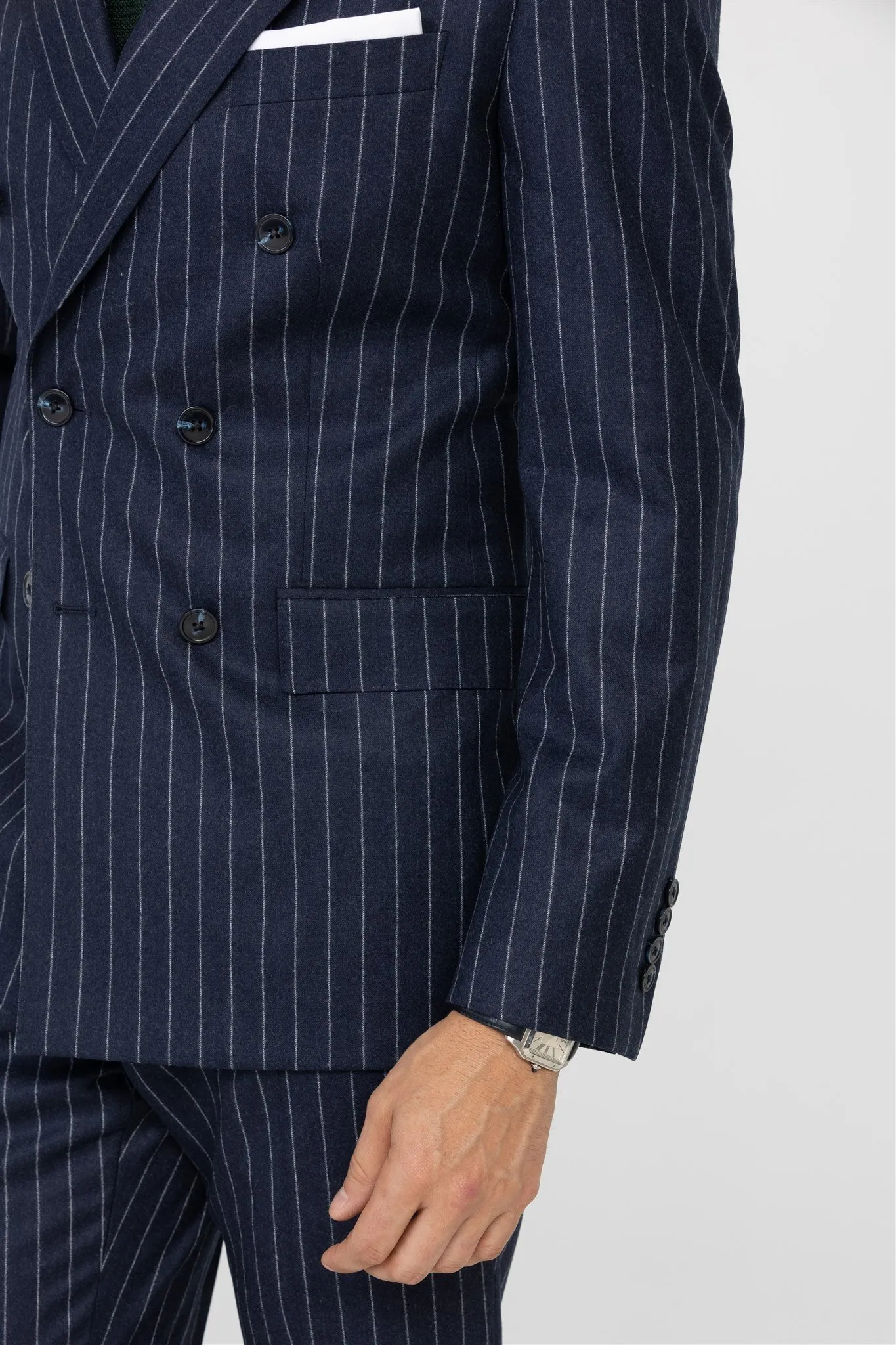 Blue striped 2 pieces suit - Blandin & Delloye